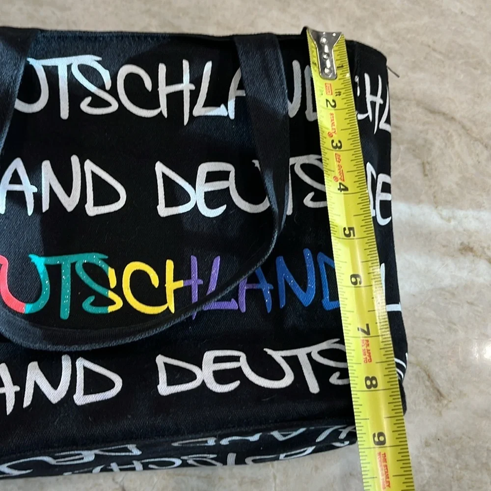 Robin Ruth‎ | Deutschland Canvas Bag Small | Black / Multi | 9x10x4